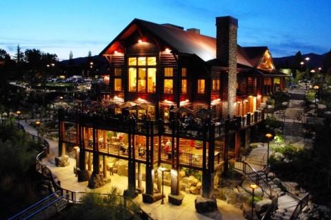 A picture of Taprock Northwest Grill at night